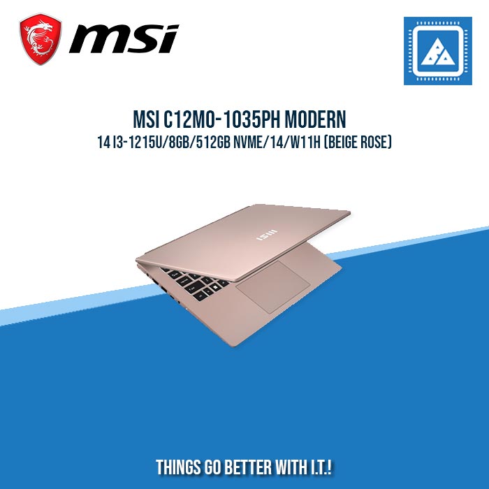 MSI C12MO-1035PH MODERN 14 I3-1215U/8GB/512GB NVME | BEST FOR STUDENT LAPTOP MSI C12MO-1035PH MODERN 14 I3-1215U/8GB/512GB NVME | BEST FOR STUDENT LAPTOP